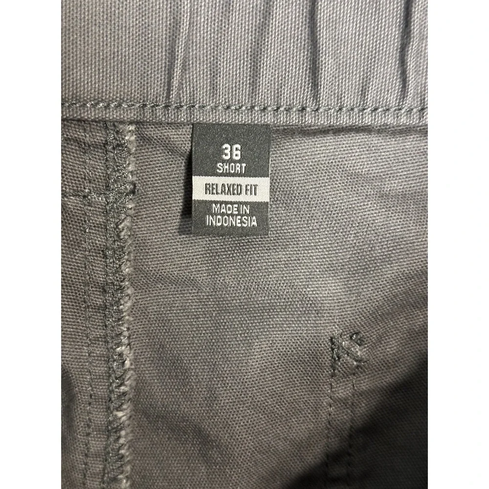 Carhartt Mens 36 Rugged Flex Canvas Jogger Pant BN6889-M Gray Relaxed Fit New